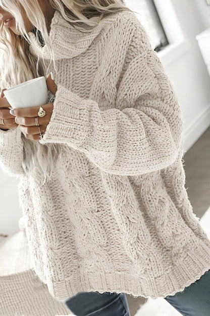 Kassey | Damen Warmer Rollkragen Pullover | Oversize