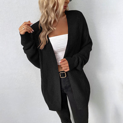 Damen Bequeme Lässige Strickjacke