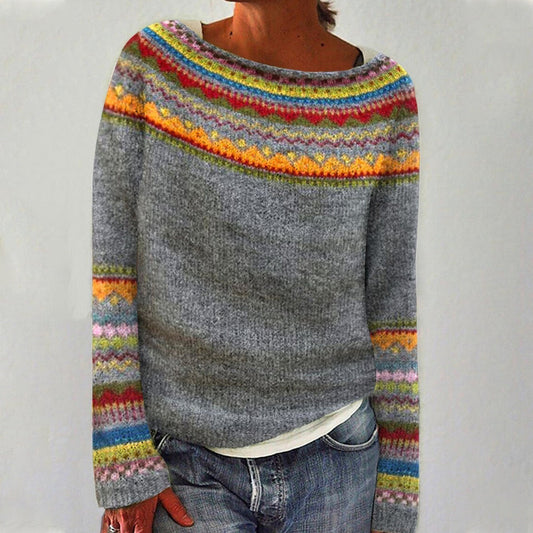 Aria | Damen Winter Lässige Strickt Pullover | Warme