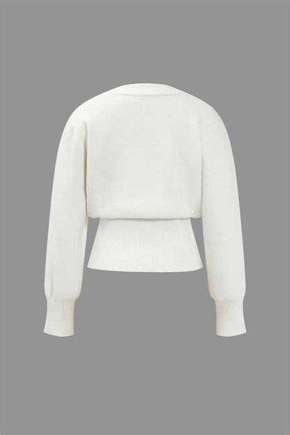 Penelope | Damen Bequem V-Ausschnitt Strickjacke | Lässig