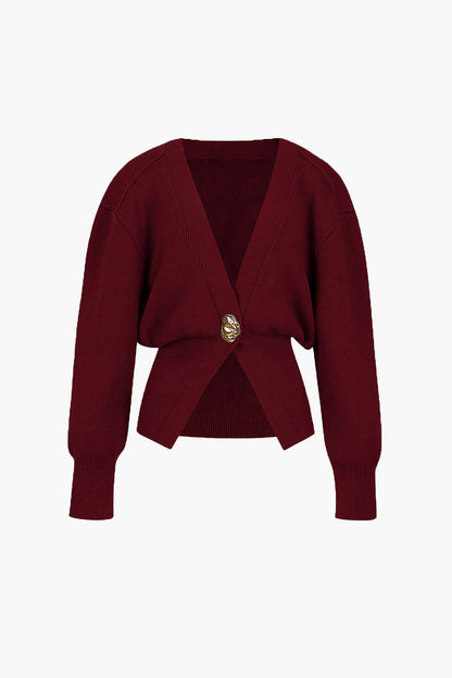 Penelope | Damen Bequem V-Ausschnitt Strickjacke | Lässig