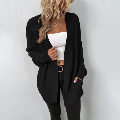 Damen Bequeme Lässige Strickjacke
