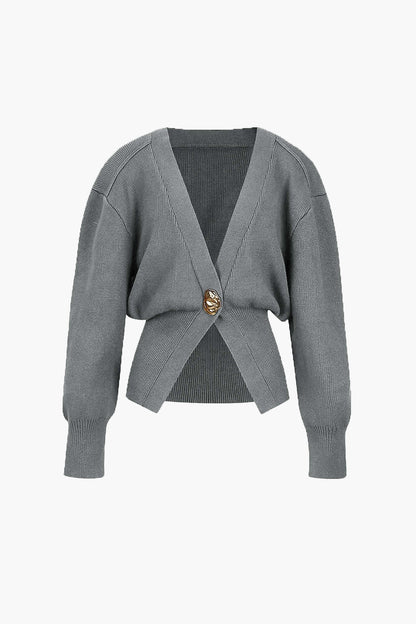 Penelope | Damen Bequem V-Ausschnitt Strickjacke | Lässig
