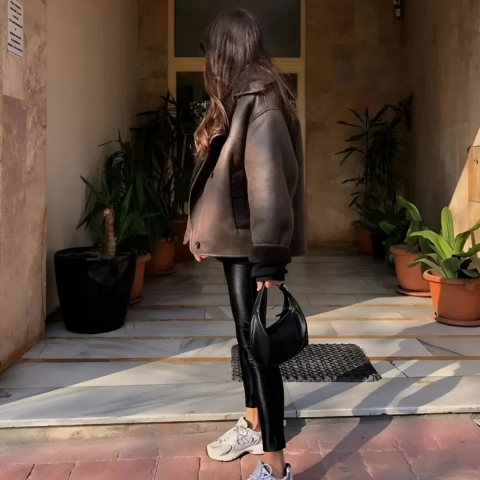Debby | Damen Lederjacke | Kurzer