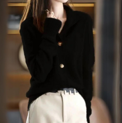 Damen Weicher Strick Lässig Strickjacke