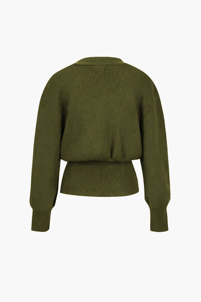 Penelope | Damen Bequem V-Ausschnitt Strickjacke | Lässig