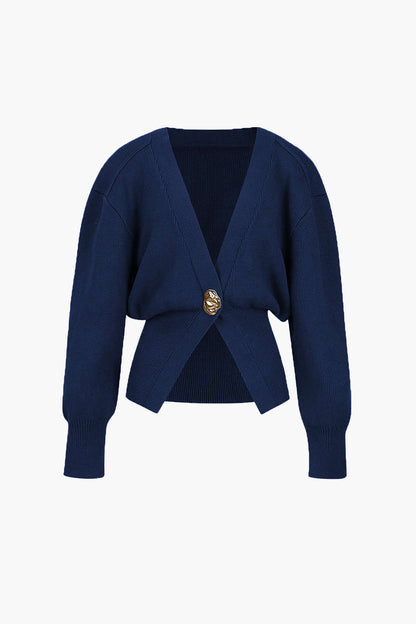 Penelope | Damen Bequem V-Ausschnitt Strickjacke | Lässig
