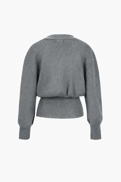 Penelope | Damen Bequem V-Ausschnitt Strickjacke | Lässig