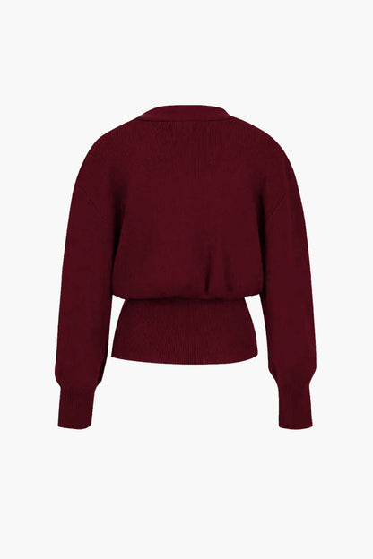 Penelope | Damen Bequem V-Ausschnitt Strickjacke | Lässig