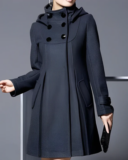 Mia | Damen Winter Eleganter Stil Jacke | Warme