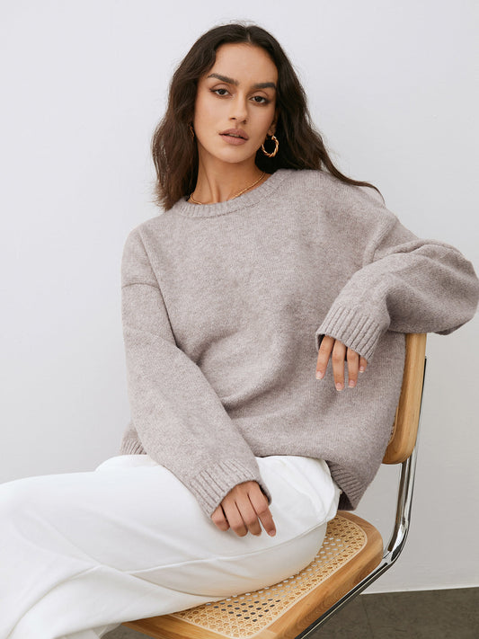 Camila | Damen Weich Bequem Lose Pullover | Warme