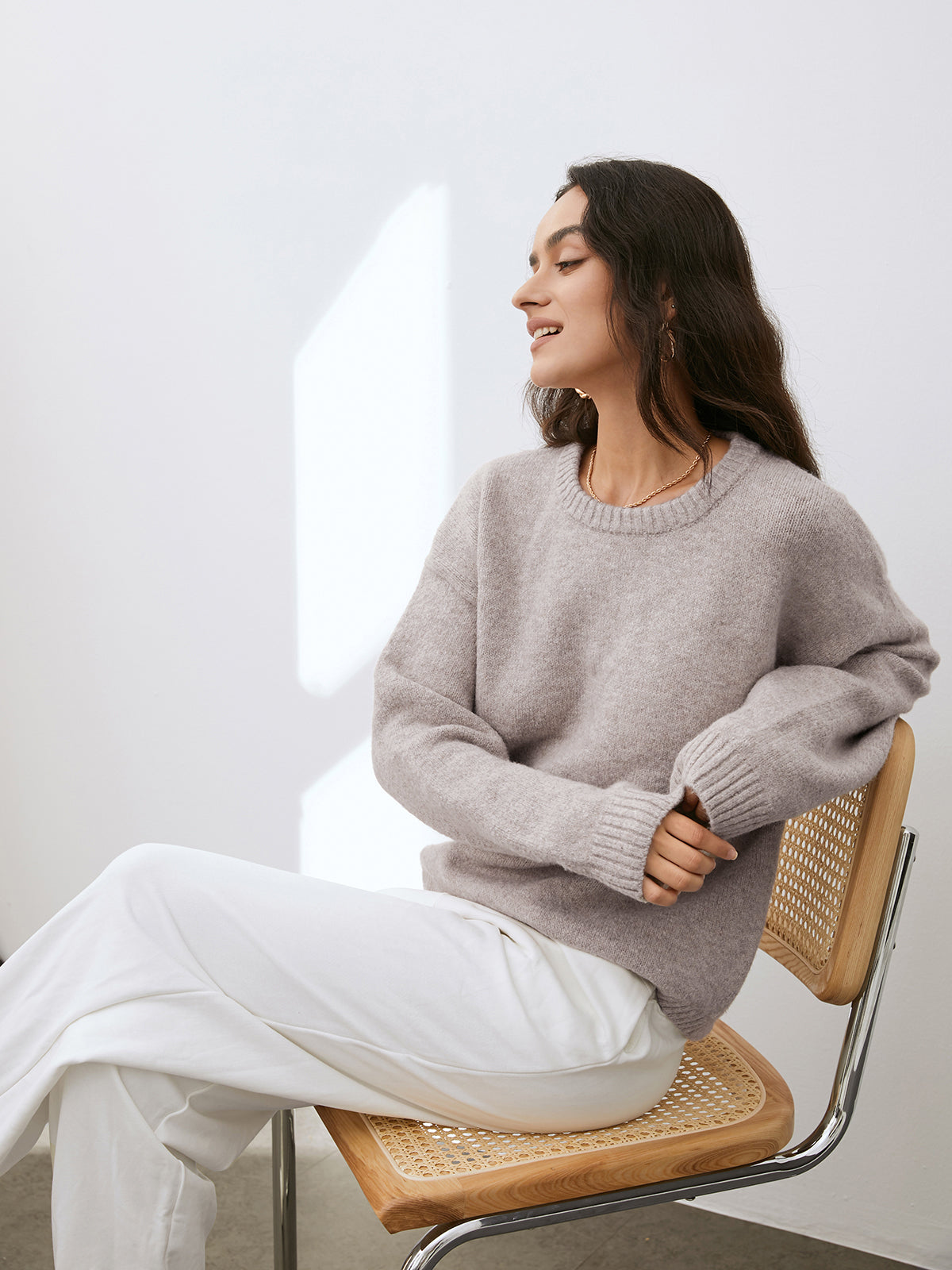 Camila | Damen Weich Bequem Lose Pullover | Warme
