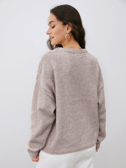 Camila | Damen Weich Bequem Lose Pullover | Warme