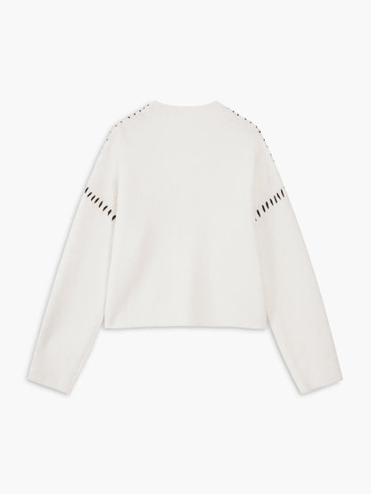 Harper | Damen Stilvoll Lose Mockhals Pullover | Warme