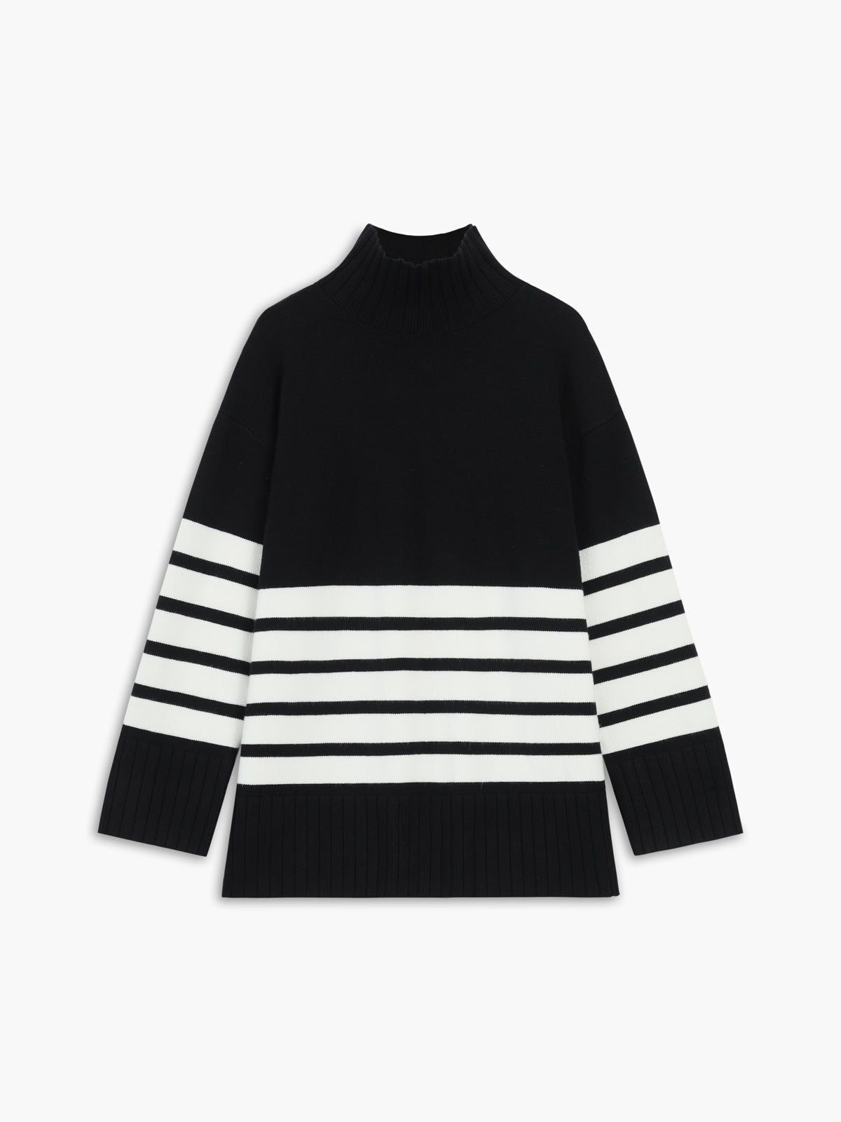 Elizabeth | Damen Rollkragen Übergröße Pullover | Warme