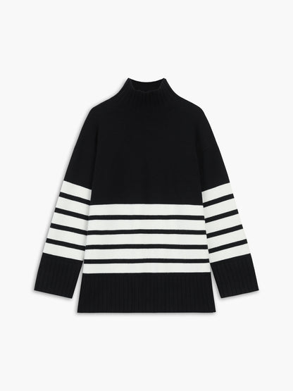 Elizabeth | Damen Rollkragen Übergröße Pullover | Warme