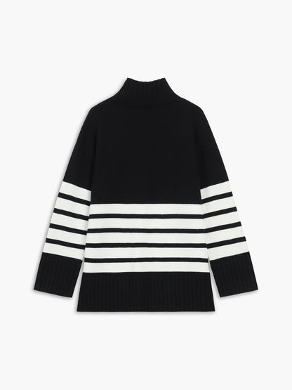 Elizabeth | Damen Rollkragen Übergröße Pullover | Warme