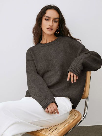 Camila | Damen Weich Bequem Lose Pullover | Warme