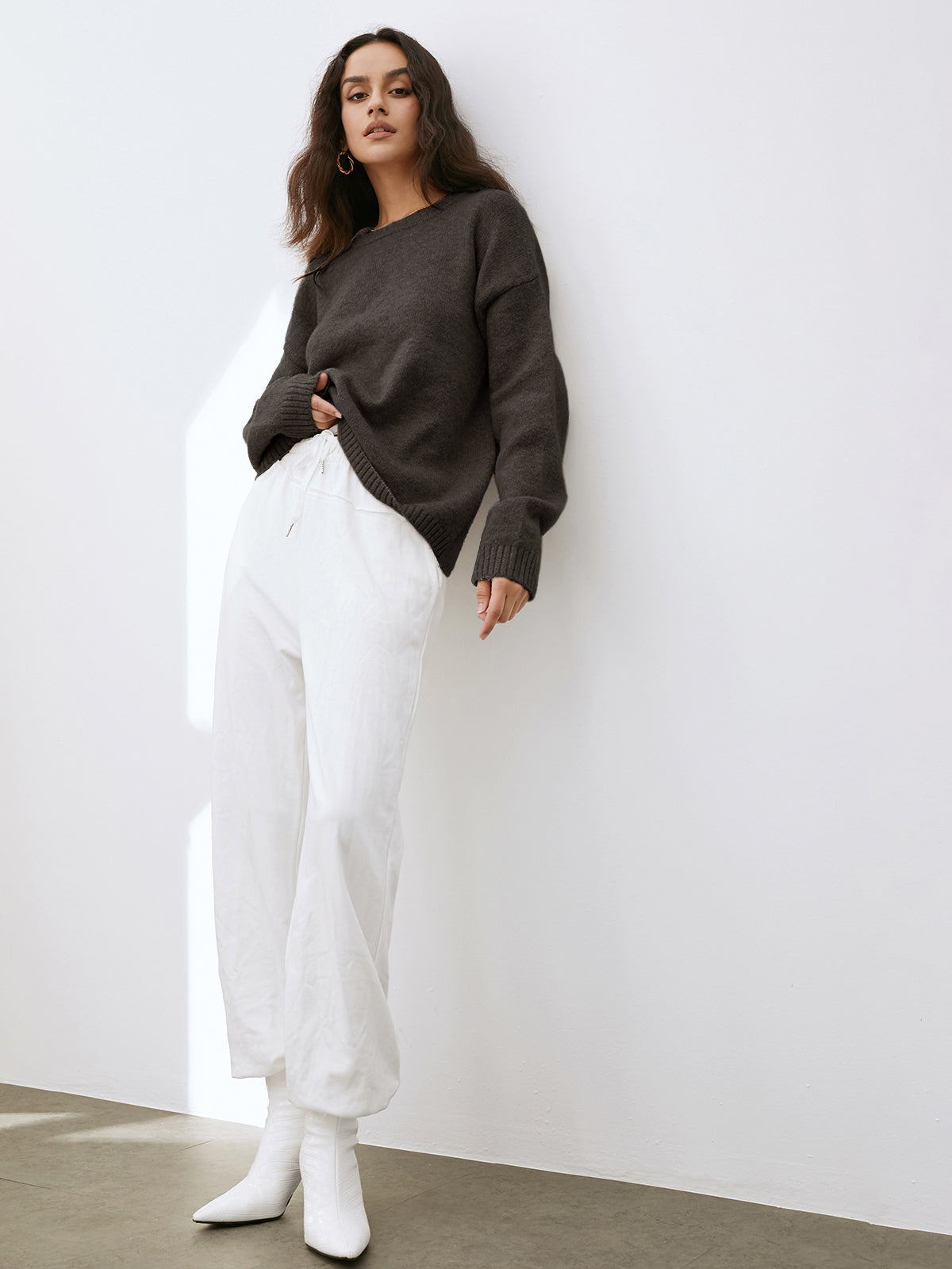 Camila | Damen Weich Bequem Lose Pullover | Warme