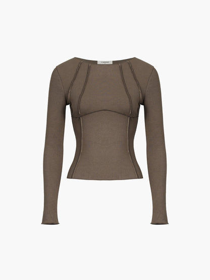 Ava | Damen Schlanke Passform Lässig Pullover | Langarm