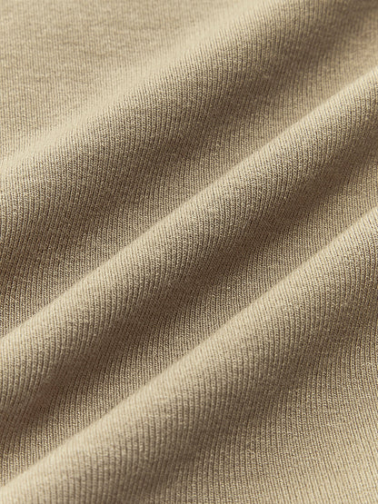 Evelyn | Damen Rippen Strick Asymmetrisches Oberteil  | Langarm