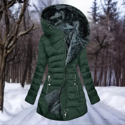 Damen Winter Kapuze Puffer Jacke