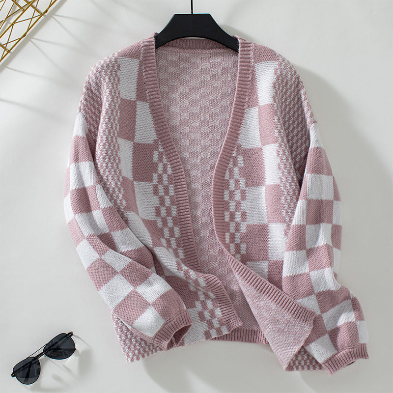 Damen Übergroßer Schick Lässige Strickjacke