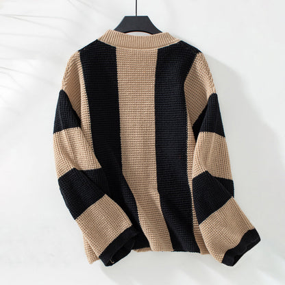 Damen Elegante Knopf Daunen Lässige Lose Strickjacke