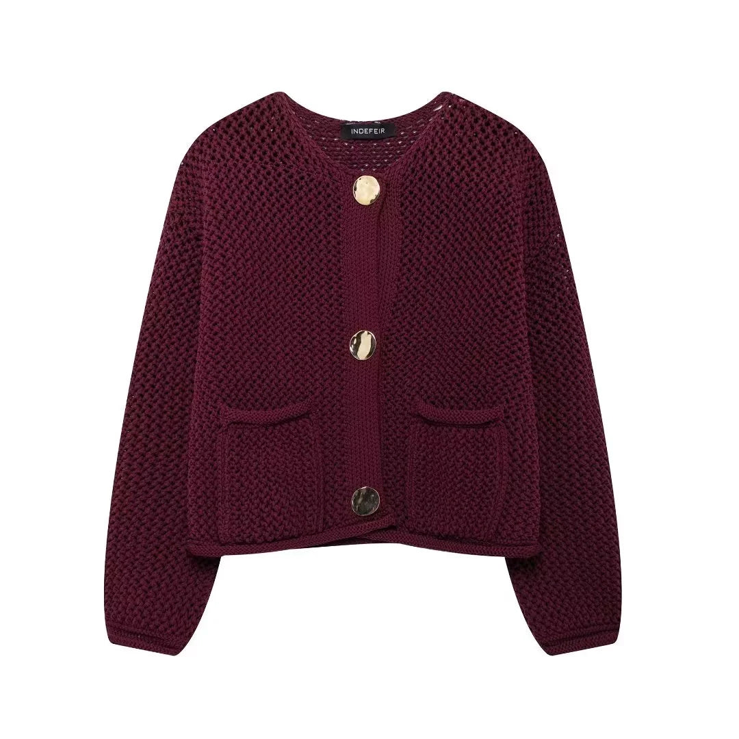 Felise | Damen Eleganter Kurz Pullover | Strick