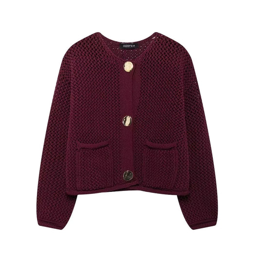 Felise | Damen Eleganter Kurz Pullover | Strick