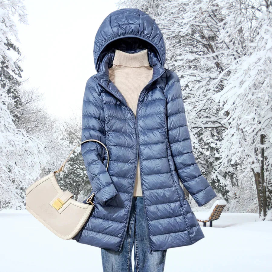 Damen Leichtgewicht Puffer Warme Jacke
