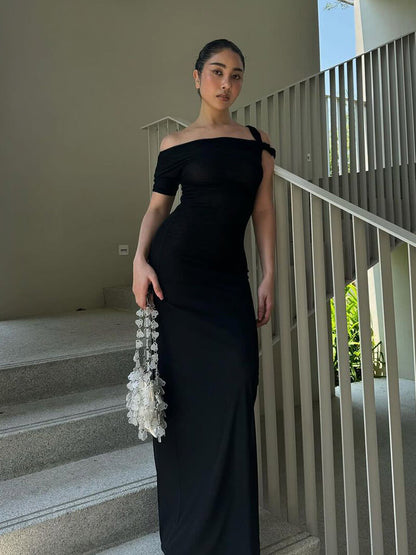 Aili gedrehtes Maxi Kleid