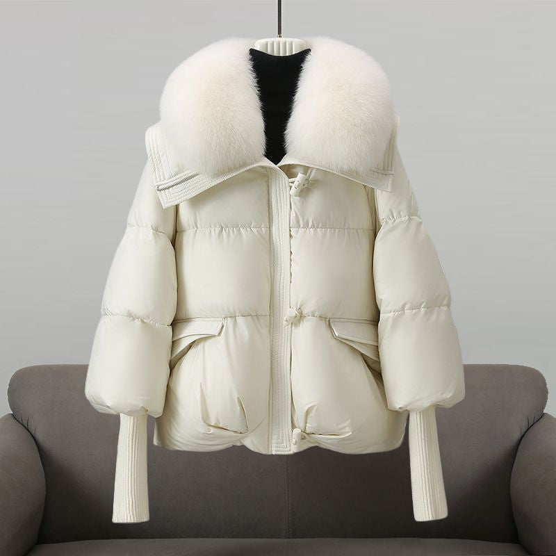Eva | Damen Gemütliche Schicke Gesteppt Winter Jacke | Mit Knopfleiste