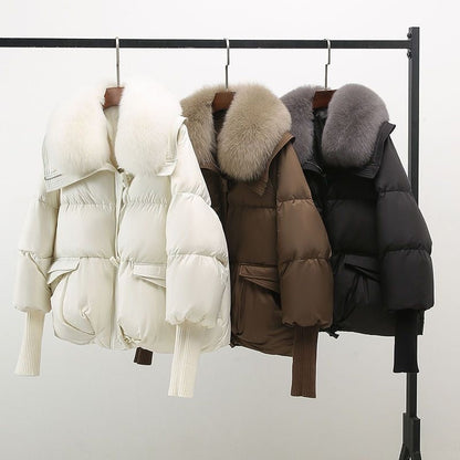 Eva | Damen Gemütliche Schicke Gesteppt Winter Jacke | Mit Knopfleiste