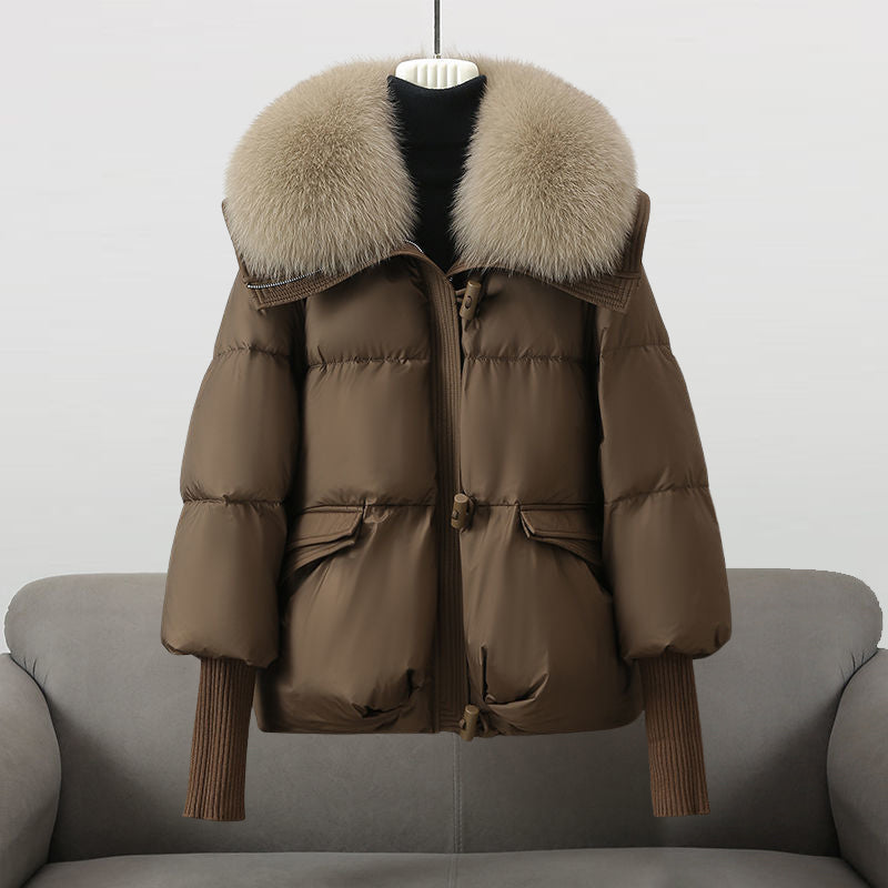 Eva | Damen Gemütliche Schicke Gesteppt Winter Jacke | Mit Knopfleiste