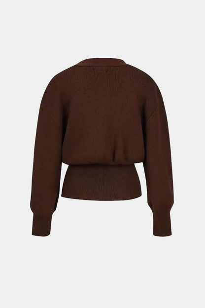 Penelope | Damen Bequem V-Ausschnitt Strickjacke | Lässig