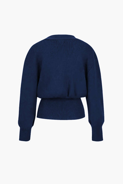 Penelope | Damen Bequem V-Ausschnitt Strickjacke | Lässig