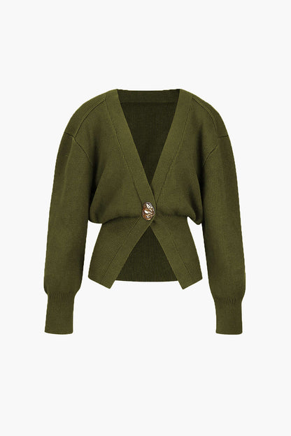 Penelope | Damen Bequem V-Ausschnitt Strickjacke | Lässig