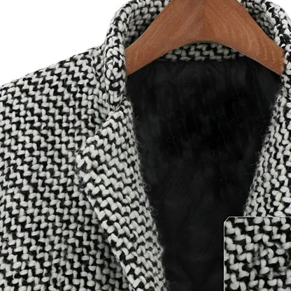 Melaiza | Damen Eleganter Winter Stehkragen Lang Mantel | Warme