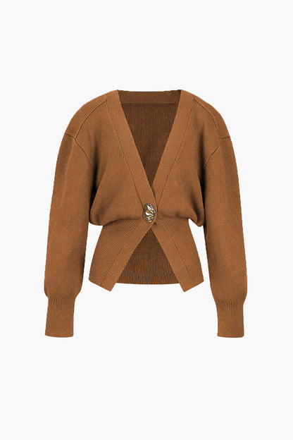 Penelope | Damen Bequem V-Ausschnitt Strickjacke | Lässig