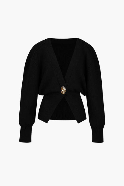 Penelope | Damen Bequem V-Ausschnitt Strickjacke | Lässig
