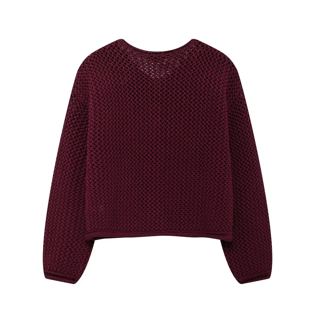Felise | Damen Eleganter Kurz Pullover | Strick